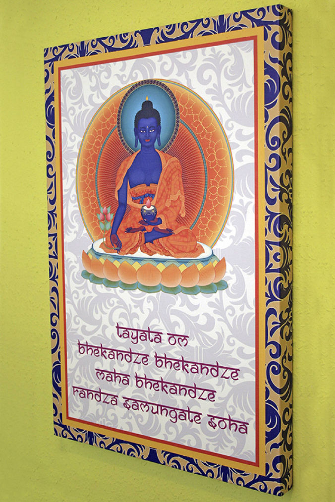 Gyógyító Buddha mantra vászonkép