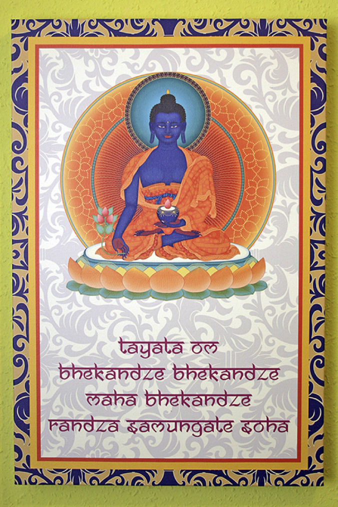 Gyógyító Buddha mantra vászonkép